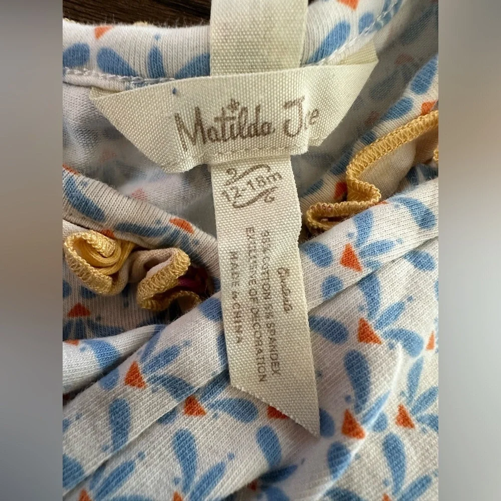 Matilda Jane Colorful Kids Dress with Deer Print- size 12/18 months